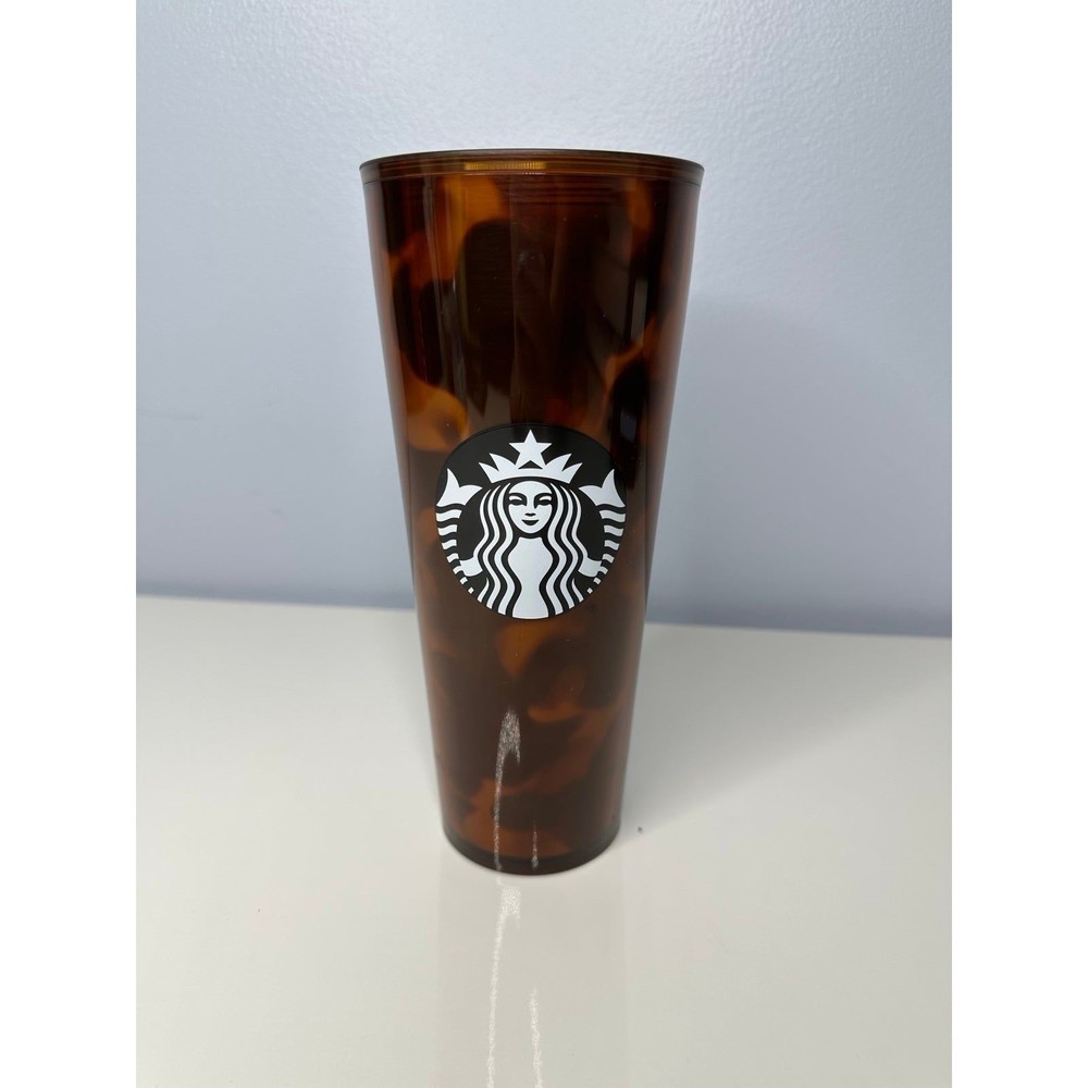 2019 Starbucks Venti 24 oz Tortoise Shell Leopard Mocha Swirl Tumbler